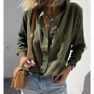 Hunter green (m) long sleeve shirt *new without tags